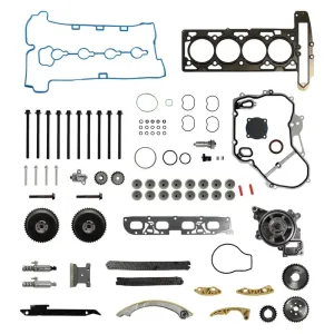 Timing Chain Kit Head Gasket Bolts Set Water Pump