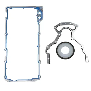 Oil Pan Gasket with Rear Main Seal Set Compatible with GM Chevy GMC Buick Silverado 2500 V8 5.3 5.7 6.0 LS1 LS2 LS3 LM7 LQ4 BS40640 OS30693R 12612350