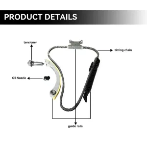 Timing Chain Kit Tensioner Guides oil Nozzle Seal