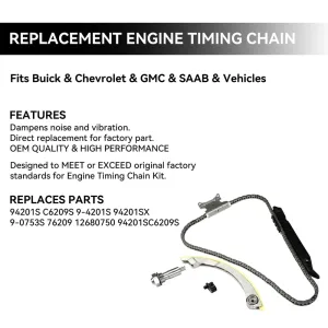 Timing Chain Kit Tensioner Guides oil Nozzle Seal