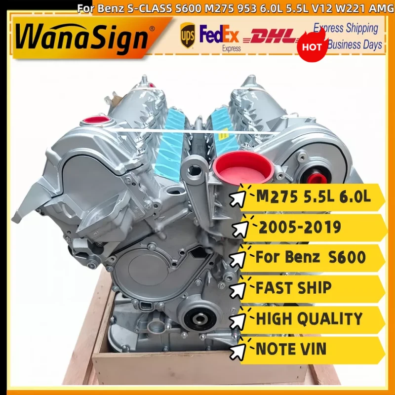 long-block-engine-assembly-for-benz-m275-953-w221-01 long-block-engine-assembly-for-benz-m275-953-w221