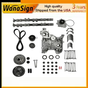 Camshaft Kit w/ Timing Oil Water Pump Bearing For 11-18 Chevy Sonic Cruze 1.8L