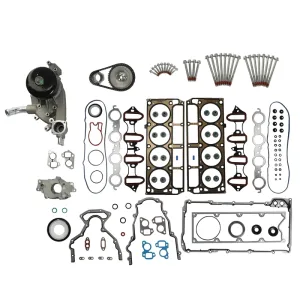 Cylinder Engine Gasket Kit w/ Bolts Timing Kit Fit For 02-11 Chevy GMC Buick 5.3