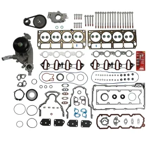 Cylinder Engine Gasket Kit w/Water Pump Bolts For 2002-2011 Chevy GMC Buick 5.3L