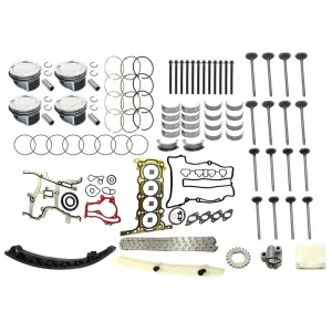 Engine Rebuild Kit w/ Piston & Timing Chain Kit For Buick Chevrolet 1.4L 2011-15