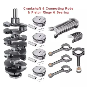 Engine Rebuild Overhaul Kit Crankshaft Rods Timing For Chevrolet Buick GMC 2.4L