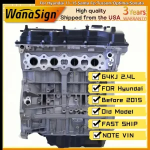 G4KJ 2.4L GDI Rebuilt Long Block For Hyundai 11-15 Santa Fe/Tucson/Optima/Sonata