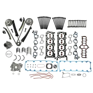 Head Gasket Set Bolts Timing Chain Kit Fits 00-05 Ford F150 E-250 Excursion 5.4L