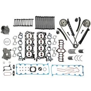 Head Gasket Set Bolts Timing Chain Kit Fits 00-05 Ford F150 E-250 Excursion 5.4L