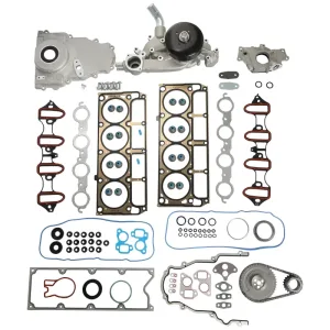 Head Gasket Set W/ Oil Water Pump Fits For 99-04 GMC Yukon Chevy 4.8 5.3 6.0L V8