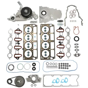 Head Gasket Set W/ Oil Water Pump Fits For 99-04 GMC Yukon Chevy 4.8 5.3 6.0L V8