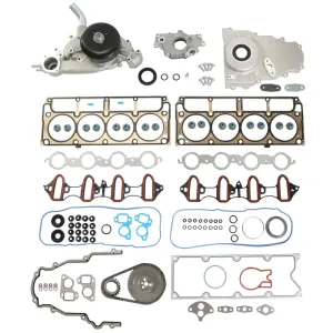 Head Gasket Set W/ Oil Water Pump Fits For 99-04 GMC Yukon Chevy 4.8 5.3 6.0L V8