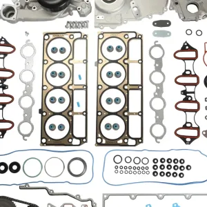 Head Gasket Set W/ Oil Water Pump Fits For 99-04 GMC Yukon Chevy 4.8 5.3 6.0L V8