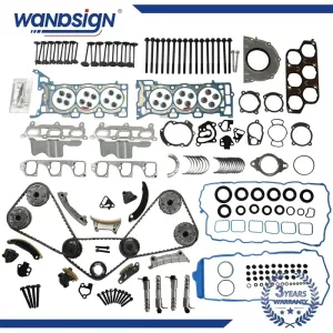 Head Gasket Set Timing Chain Kit For Chevrolet Camaro GMC Cadillac 3.6L 2009-16