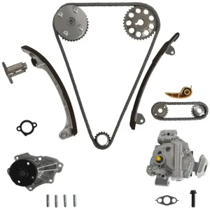 Head Gasket Set Timing Chain Water Oil Pump For 2001-10 Toyota CAMRY 2.4L 2AZFE