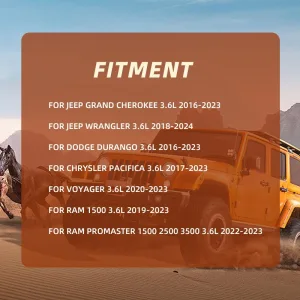 Intake & Exhaust Lifters Rocker Arms For Dodge Chrysler Jeep Ram 3.6L 2016-2024