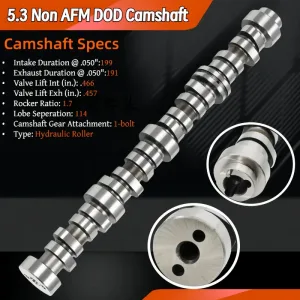 Non AFM DOD Lifters Camshaft with MLS Head Gasket Set For Chevy GMC 5.3L 07-13