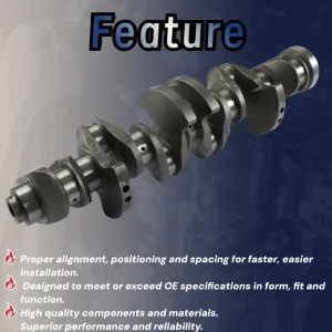 Turbo Crankshaft Fit For BMW 335i 435i 535i 135i X5 X6 640i 740Li N55B30A 3.0L