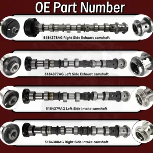 Camshafts Lifters Kit For Jeep Chrysler Dodge Ram 1500 3.6L 2011-16 V6 Pentastar