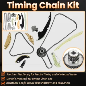 23mm Timing Chain Kit Piston Rods Set For Audi A4 A6 Q5 VW Golf GTI 2008-2015 2.0T