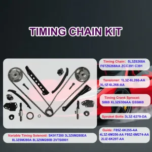 Engine Timing Chain Kit w/ VVT Sproket For Ford F150 F250 F350 Lincoln Mark LT 5.4L 3V V8 04-10