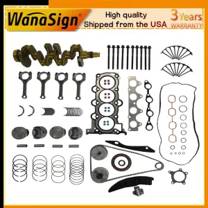 G4FG 1.6L Engine Overhaul Rebuild Kit Head Gasket Set For Hyundai Kia Soul 10-22