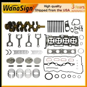 G4KE 2.4 Engine Rebuild Overhaul Kit w/Crankshaft For Hyundai Tucson Kia Sorento 2.4L 07-20