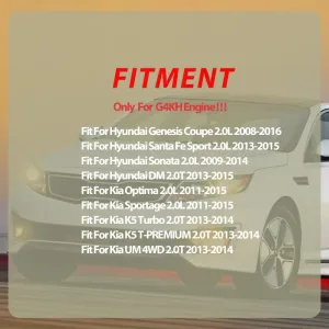 G4KH Engine Crankshaft Kit For Hyundai Genesis Coupe Kia Optima 2.0L 2011-2016