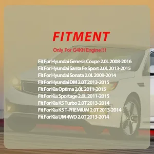 G4KH Engine Crankshaft Kit For Hyundai Genesis Coupe Kia Sportage 2.0L 2011-2015