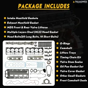 HEMI Engine Camshaft Timing Chain Kit For Ram 1500 Dodge Durango Chrysler Jeep 5.7L V8 2009-2015