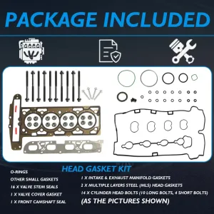 LAF Engine Head Gasket Set For GM Chevrolet Buick GMC 2.2L 2.4L L4 DOHC 2009-2017
