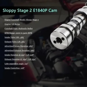 Sloppy Stage 2 Camshaft Kit For GM Chevy LS LS1 LS2 LQ4 LQ9 Engine 4.8 5.3 5.7 6.0 6.2L V8