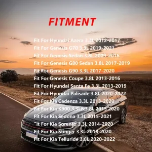 Timing Chain Kit For Hyundai Kia Santa Fe Sorento Genesis Telluride Stinger 3.3L 3.8L 2015-2021