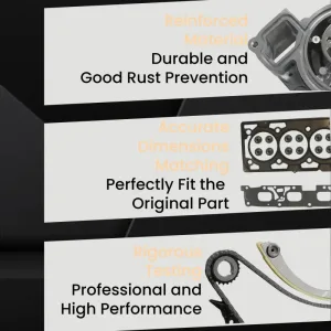 Timing Chain Kit & Water Pump For GMC Chevy Pontiac Buick 2.2L 2.4L 2011-2017