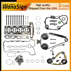 Timing Chain Kit & Water Pump For GMC Chevy Pontiac Buick 2.2L 2.4L 2011-2017