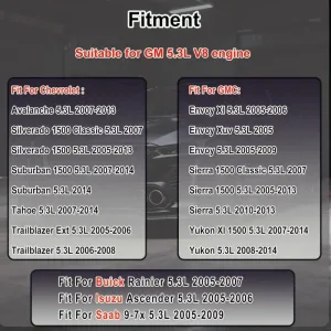 AFM/DOD Lifters Camshaft Kit w/Head Gasket For Chevy GMC Buick Isuzu 5.3L 07-13