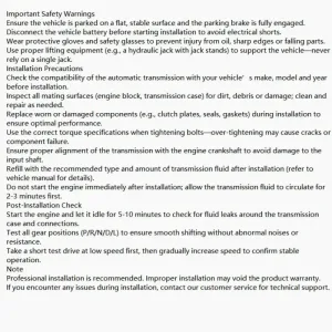 Automatic Transmission Assembly For 2016-2017 GM Chevy Camaro 3.6L 8L45 24288563