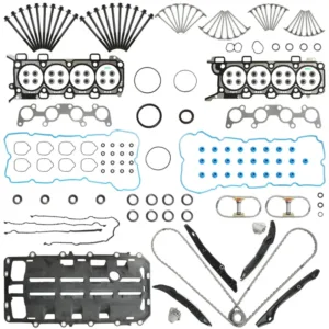 Full Gasket Set Timing Chain Kit Intake/Exhaust Valve For Ford F-150 Mustang 5.0L 11-14