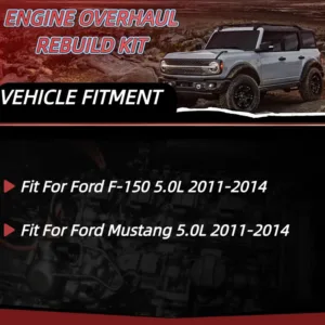 Full Gasket Set Timing Chain Kit Intake/Exhaust Valve For Ford F-150 Mustang 5.0L 11-14