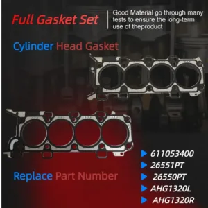 Full Gasket Set Timing Chain Kit Intake/Exhaust Valve For Ford F-150 Mustang 5.0L 11-14