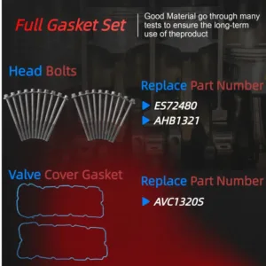 Full Gasket Set Timing Chain Kit Intake/Exhaust Valve For Ford F-150 Mustang 5.0L 11-14