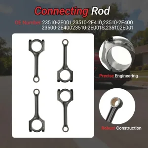 G4NA 2.0 Crankshaft Con Rods Bearing Kit For Hyundai Tucson Kia Soul 2.0L 12-19