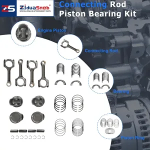 Head Gasket Set Timing Chain Kit Valve Connecting Rod Piston For Buick Chevrolet 1.4L 11-16