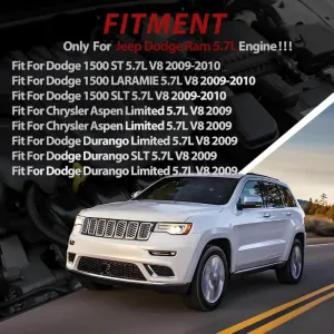 MDS 5.7L Camshaft Lifters Kit Gasket Chain For Chrysler Dodge Charger Jeep 09-15