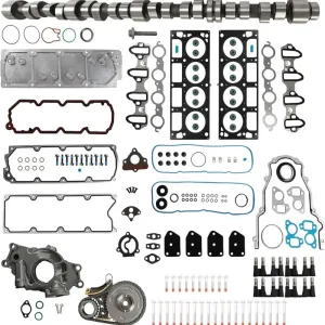 Non AFM/DOD Camshaft Gasket Timing Chian Oil Pump For Chevy GMC Buick 5.3L 05-14