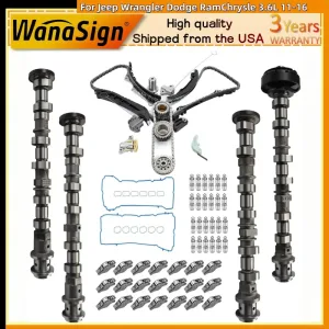 Timing Chain Camshafts Rocker Arms For Jeep Wrangler Dodge Ram Chrysle 3.6L 11-16
