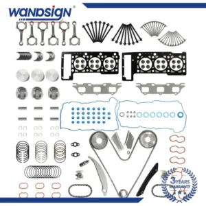 Timing Chain Head Gasket Kit Piston For Dodge Intrepid Chrysler 300 2.7L 2001-10