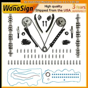 Timing Chain Kit Camshaft Rocker Arm For Ford F350 Mustang Lincoln 4.6 5.4 05-08
